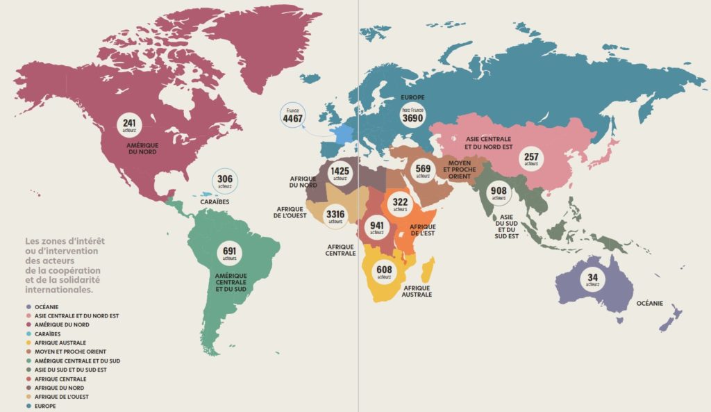 Région du monde d'intérêt des acteurs